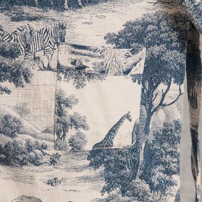 Kimono in cotone con stampa toile - image 6