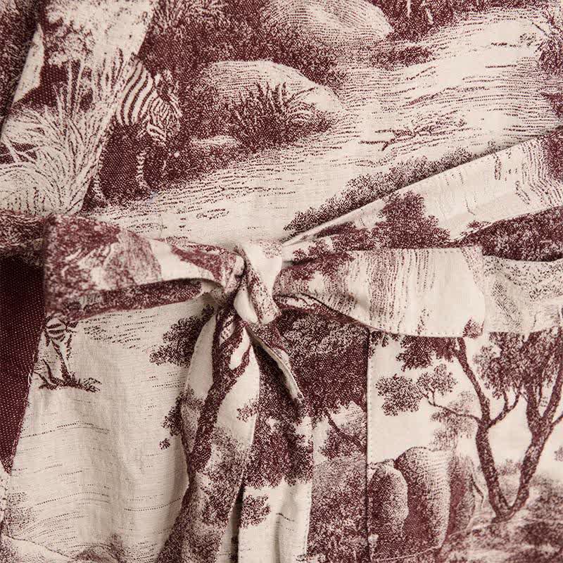 Kimono in cotone con stampa toile - image 16