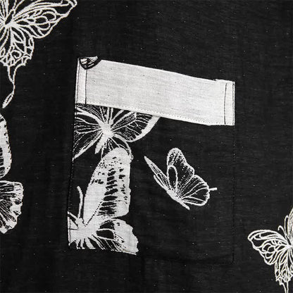 Kimono con farfalla in puro cotone - image 5
