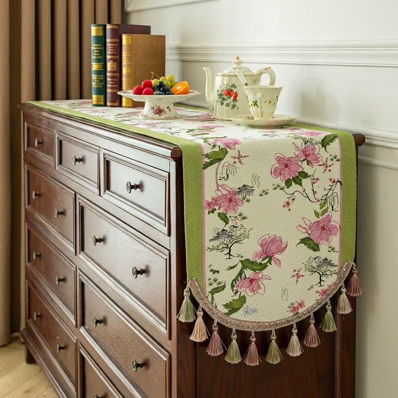 Tovaglia floreale con nappe in stile pastorale - image 1