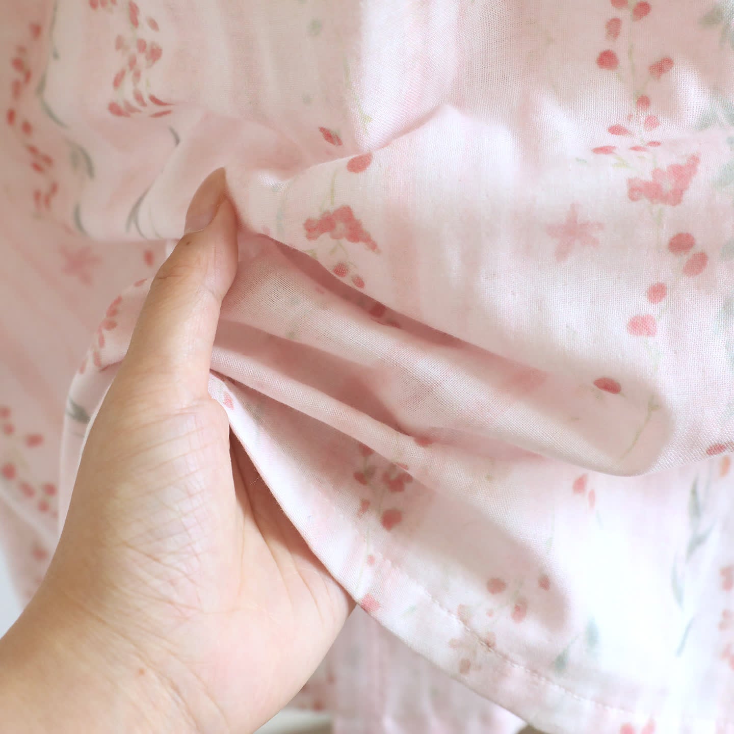 Kimono da notte in garza di cotone a fantasia floreale, abbigliamento per la casa. - image 8