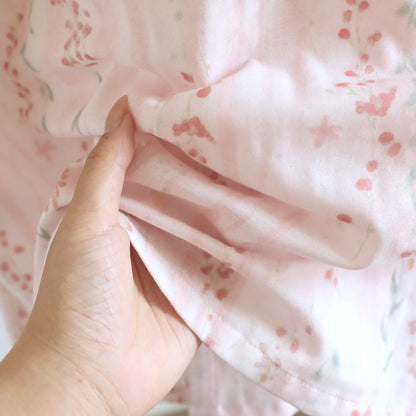 Kimono da notte in garza di cotone a fantasia floreale, abbigliamento per la casa. - image 8