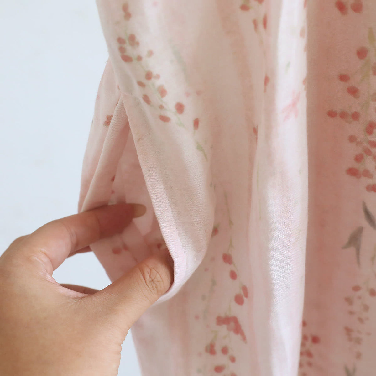 Kimono da notte in garza di cotone a fantasia floreale, abbigliamento per la casa. - image 7