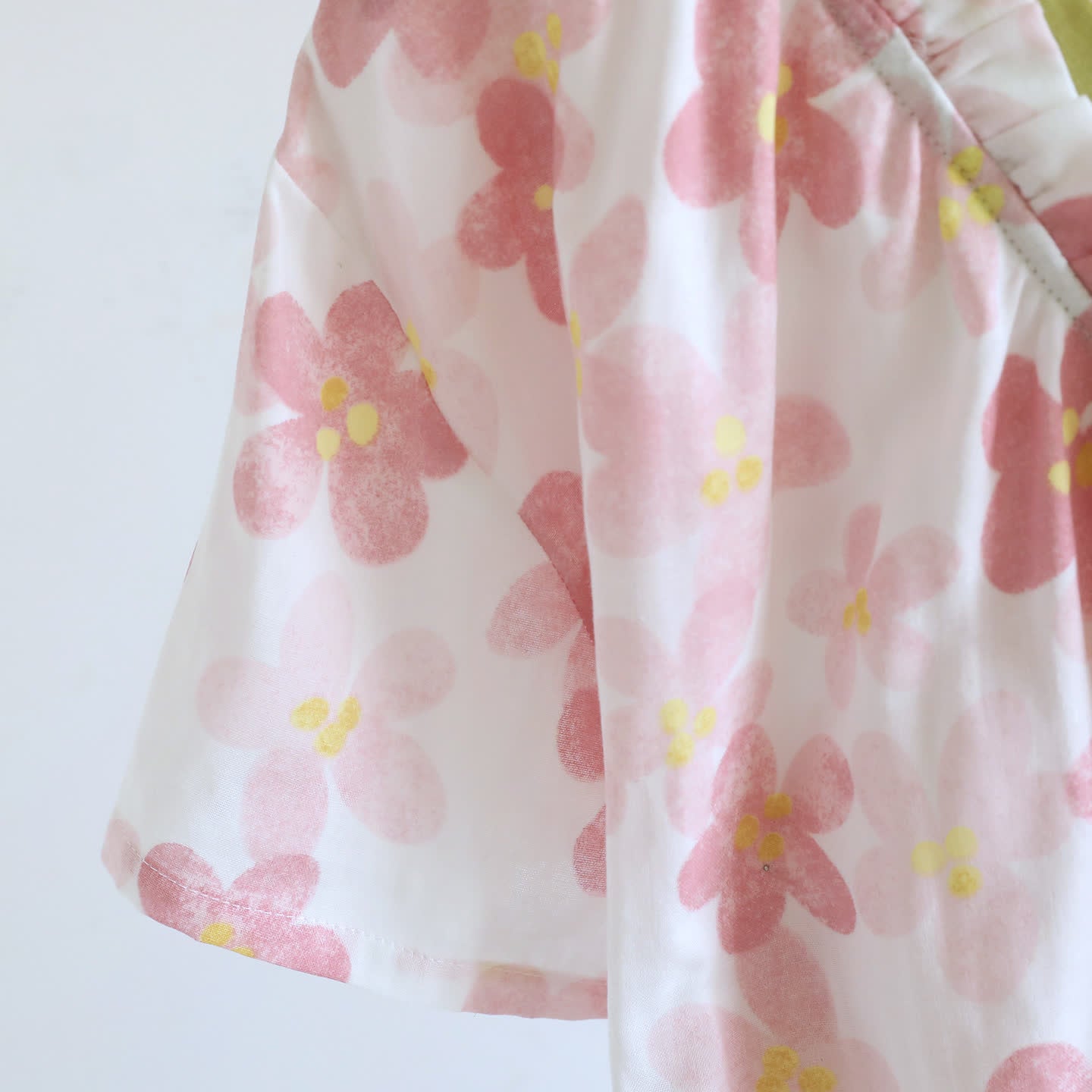 Kimono da notte in garza di cotone con stampa floreale Sakura. - image 9