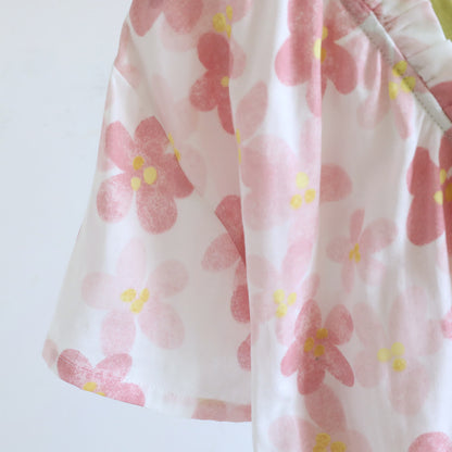Kimono da notte in garza di cotone con stampa floreale Sakura. - image 9