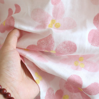 Kimono da notte in garza di cotone con stampa floreale Sakura. - image 12