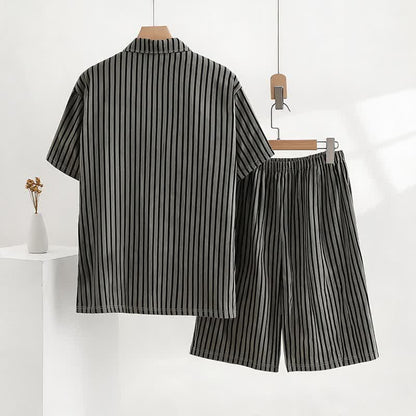 Set pigiama unisex a righe in modal - image 3