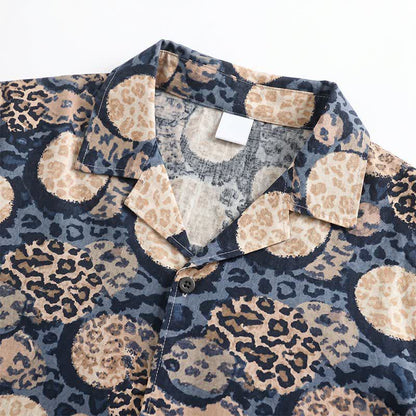 Completo da casa con stampa leopardata blu navy - image 5