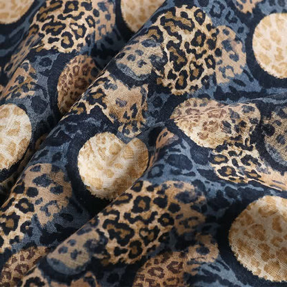 Completo da casa con stampa leopardata blu navy - image 8