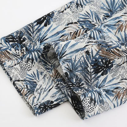 Completo da casa con stampa a foglie tropicali - image 7