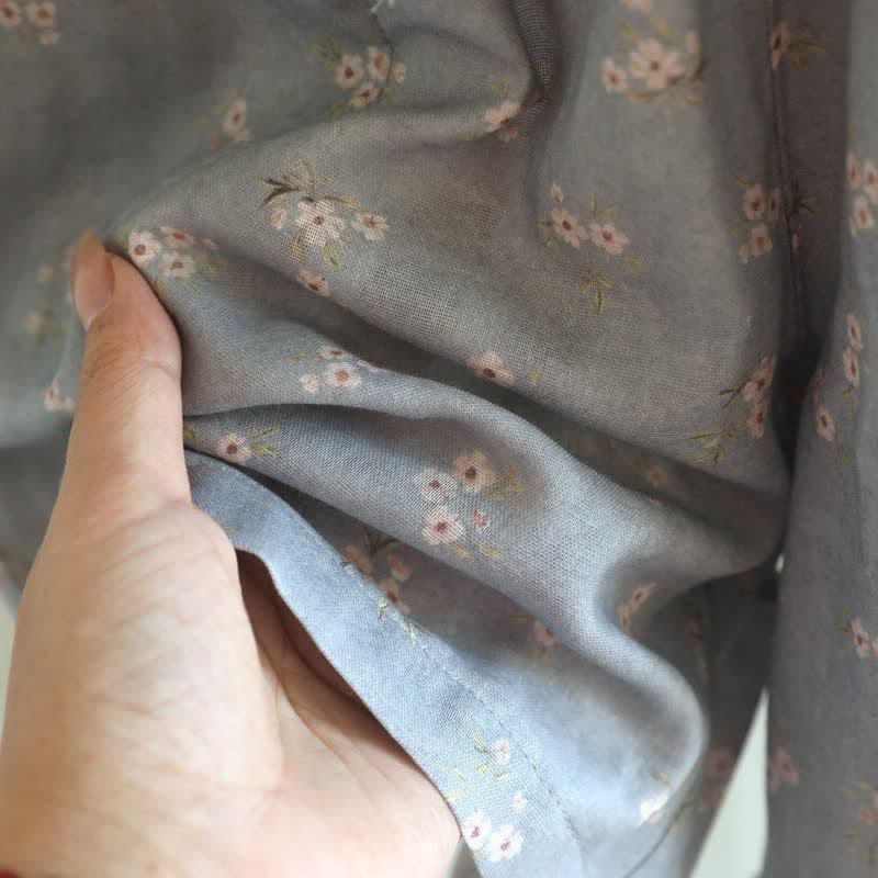 Pantaloncini da pigiama in cotone con stampa a fiori di ciliegio - image 13
