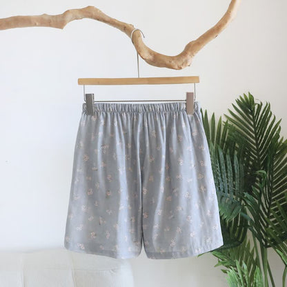 Pantaloncini da pigiama in cotone con stampa a fiori di ciliegio - image 7