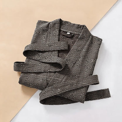 Kimono in jacquard di cotone con motivo a chevron geometrico - image 2