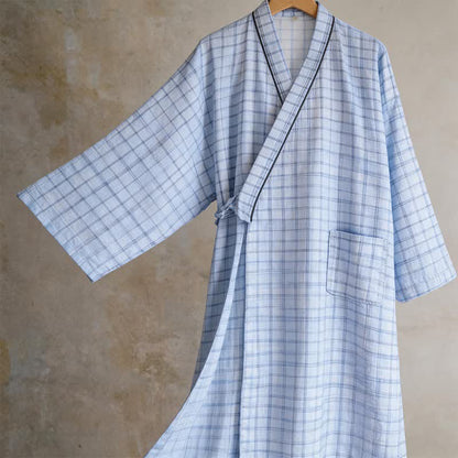 Kimono unisex in cotone a griglia - image 4