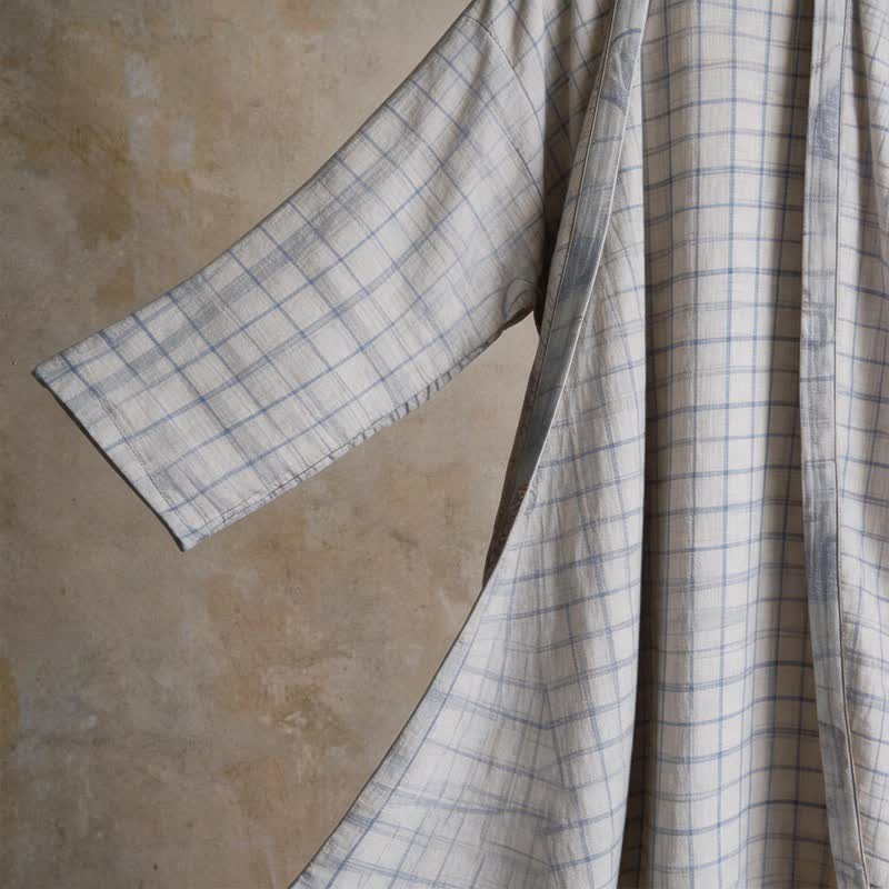 Kimono unisex in cotone a griglia - image 13