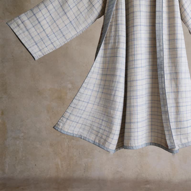 Kimono unisex in cotone a griglia - image 12