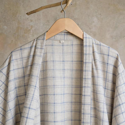 Kimono unisex in cotone a griglia - image 11