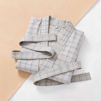 Kimono unisex in cotone a griglia - image 10