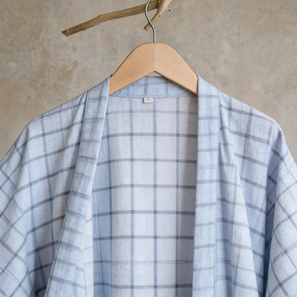 Kimono unisex in cotone a griglia - image 5