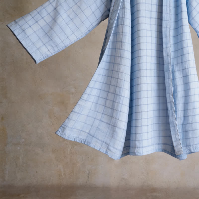 Kimono unisex in cotone a griglia - image 6