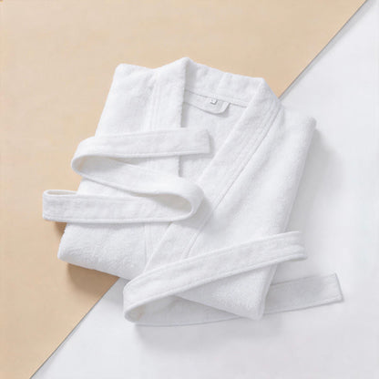 Kimono unisex in tinta unita in cotone. - image 10