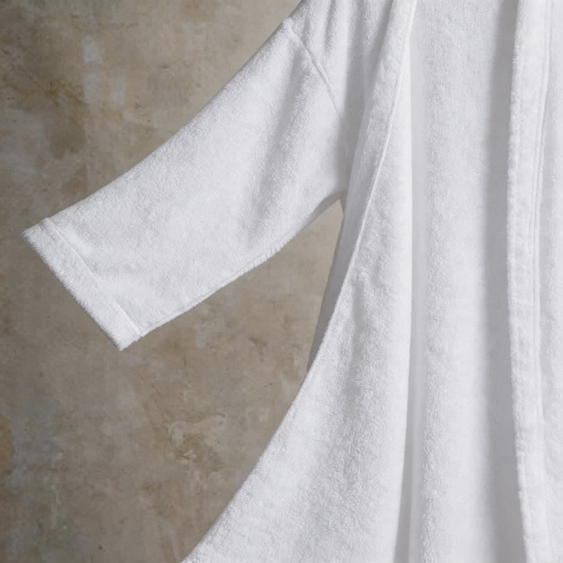 Kimono unisex in tinta unita in cotone. - image 12