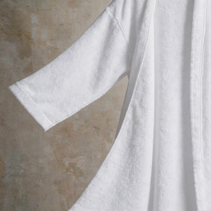 Kimono unisex in tinta unita in cotone. - image 12