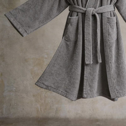 Kimono unisex in tinta unita in cotone. - image 6