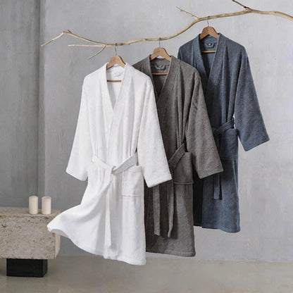 Kimono unisex in tinta unita in cotone. - image 1