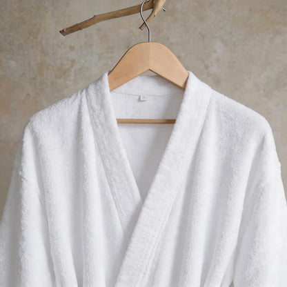 Kimono unisex in tinta unita in cotone. - image 11