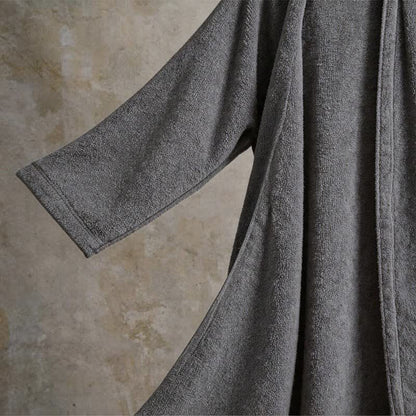 Kimono unisex in tinta unita in cotone. - image 5