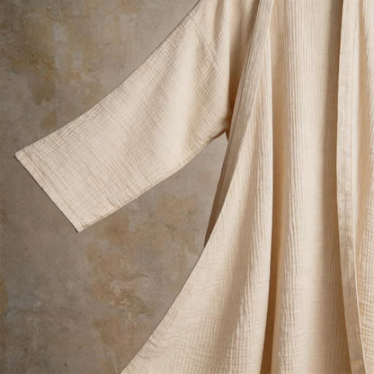 Kimono unisex in garza di cotone tinta unita - image 12