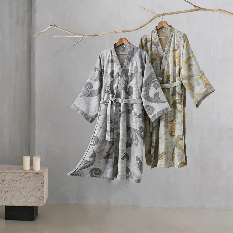 Kimono unisex in cotone stile barocco - image 1