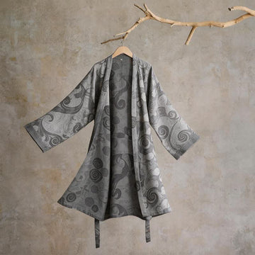 Kimono unisex in cotone stile barocco - Grigio - Taglia unica - image 0