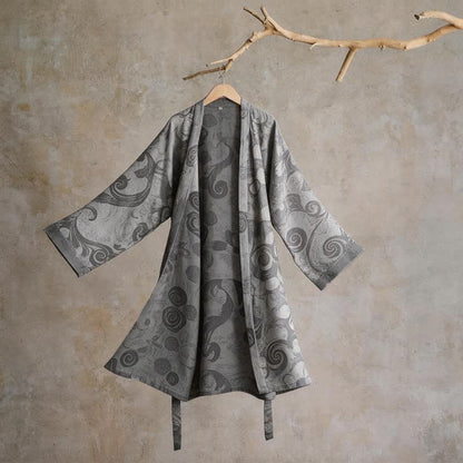 Kimono unisex in cotone stile barocco - Grigio - Taglia unica - image 0