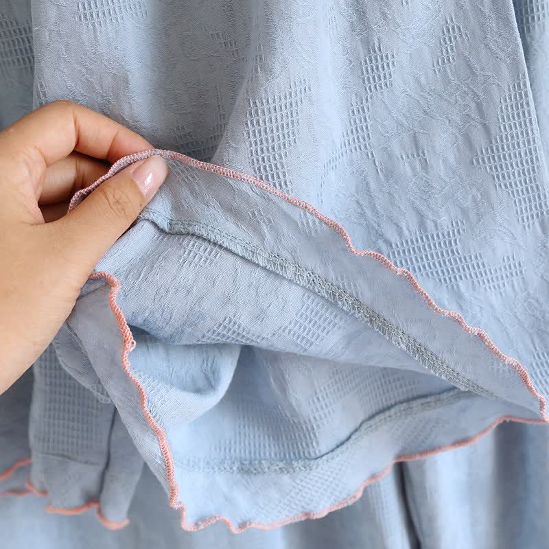 Set pigiama in cotone azzurro cielo (pezzi) - image 8