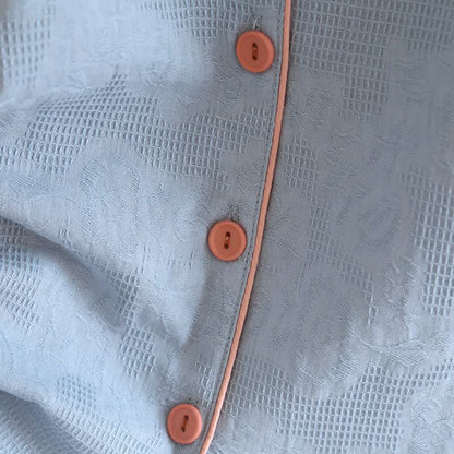 Set pigiama in cotone azzurro cielo (pezzi) - image 7