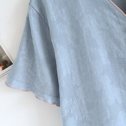 Set pigiama in cotone azzurro cielo (pezzi) - image 5