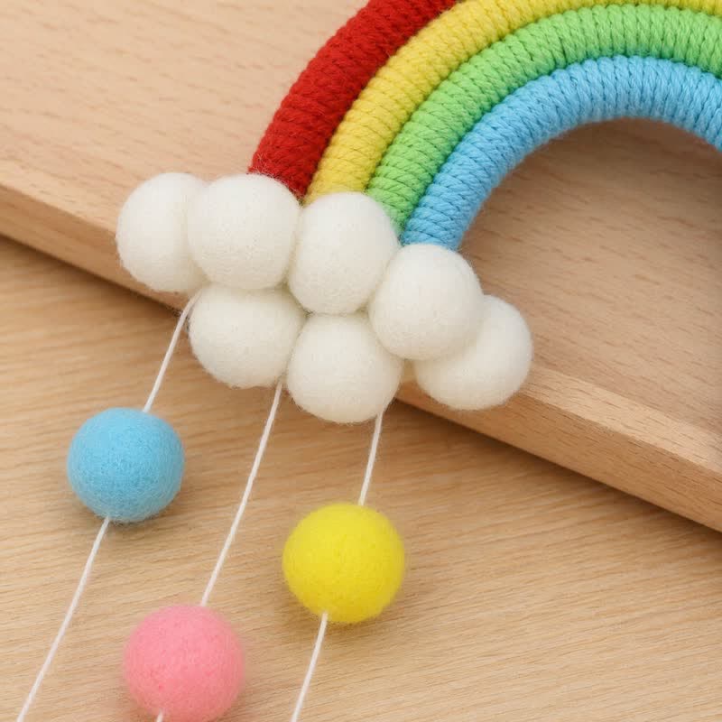 Decorazione da parete nordica arcobaleno tessuta a mano - image 6