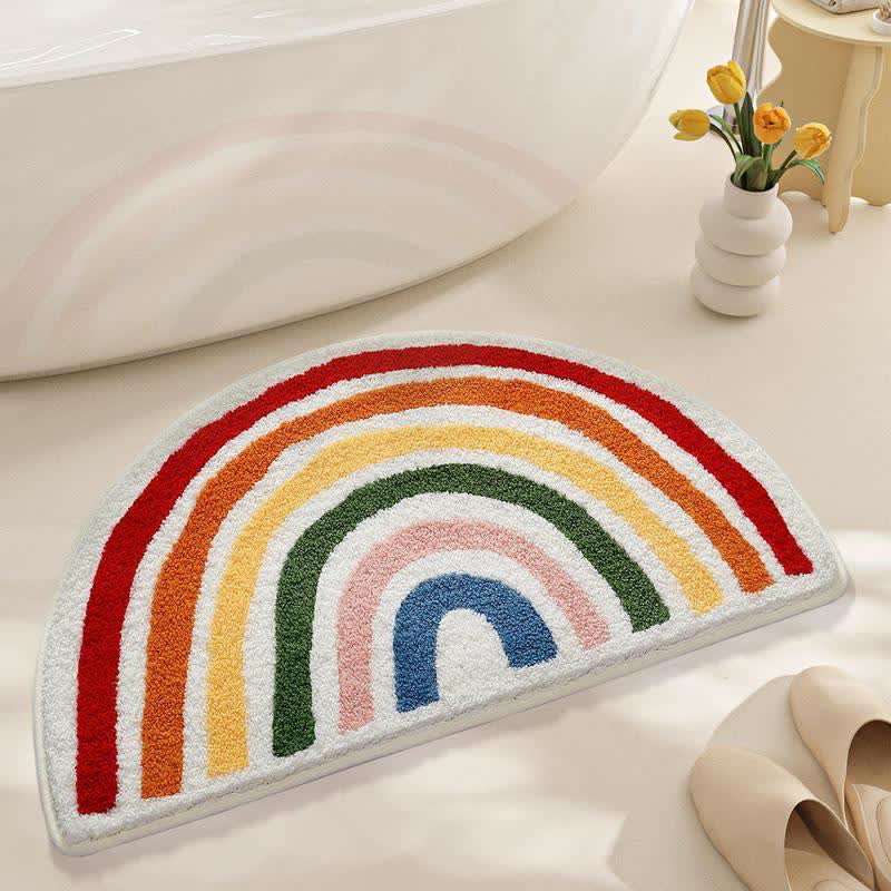 Tappeto da bagno Rainbow Arch in finto cashmere - Arcobaleno - 31'' × 47'' - image 0