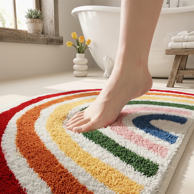 Tappeto da bagno Rainbow Arch in finto cashmere - image 5