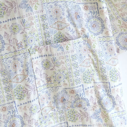 Kimono etnico vintage in cotone con stampa floreale - image 11