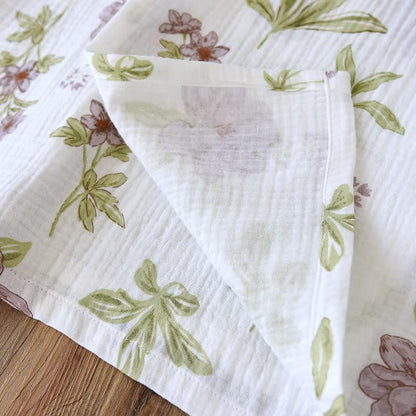Kimono in cotone con stampa floreale viola - image 10