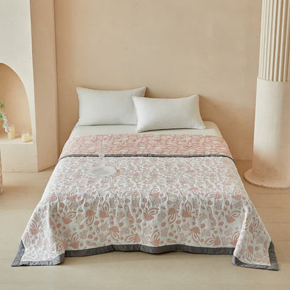 Set di trapunte reversibili con motivo "Vita dell'Oceano Rosa" - image 6