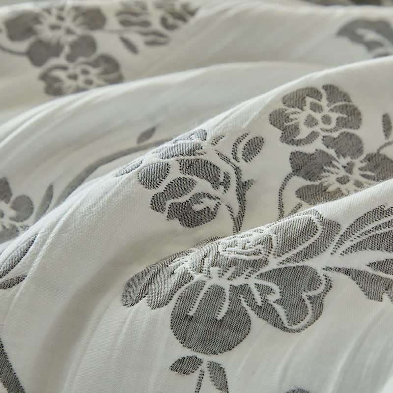 Set di trapunte reversibili con motivo rami e fiori - image 15