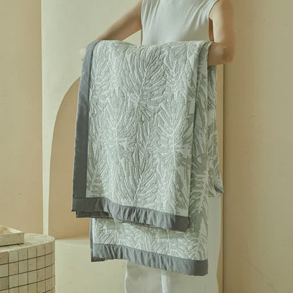 Set di trapunte reversibili con motivo a foglie di palma tropicali - image 12