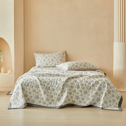 Set di trapunte reversibili con motivo a stelle neutre - image 1