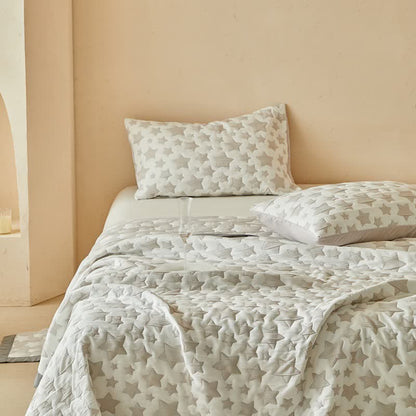 Set di trapunte reversibili con motivo a stelle neutre - image 14