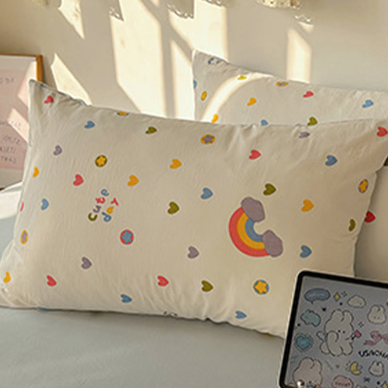 Set di biancheria da letto Rainbow Hearts Soft Touch - image 2