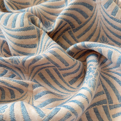 Coperta/trapunta geometrica reversibile a 3 strati in jacquard - image 12